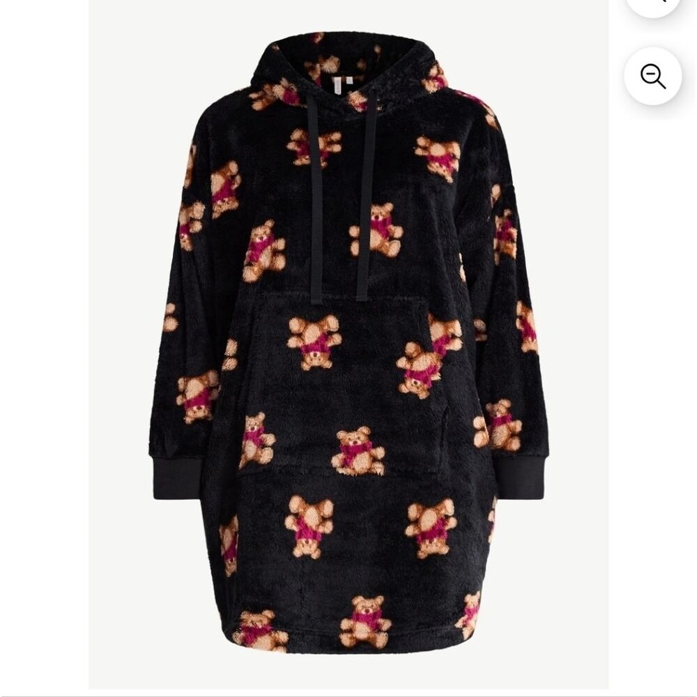Joyspun Women's Oversized Hooded Plush Lounger Size Large (12-14)
